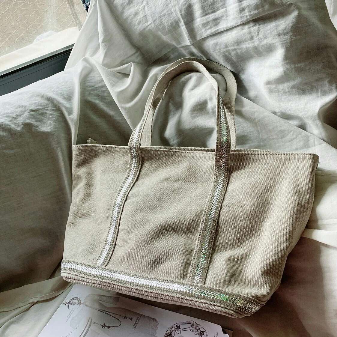 2023 Dame Sacs Women Retro Large Capacity Canvas One Shoulder Bags Fe,Ale Fashion Casual Ladies Handbag Shopping Bag No