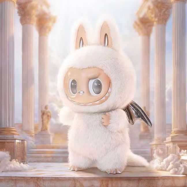 Labu Little Angel Animal Macaron Vinyl Blind Box Motherland Plush Angel Doll Handmade Color Box Animal S2543