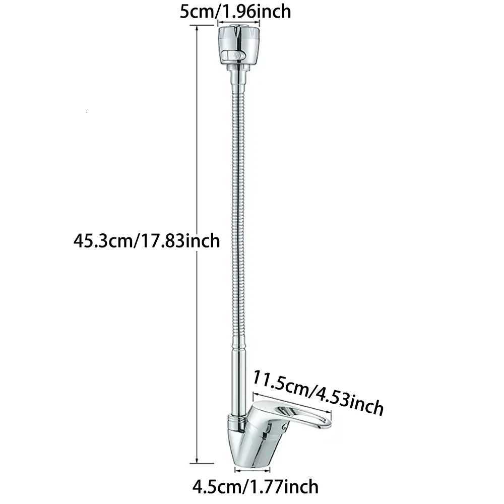 2 Modes Kitchen Faucet 304 Stainless Steel Faucet ible 360 Rotation Chre Kitchen Sink Faucet Deck Mount Cold Hot Water Y251104