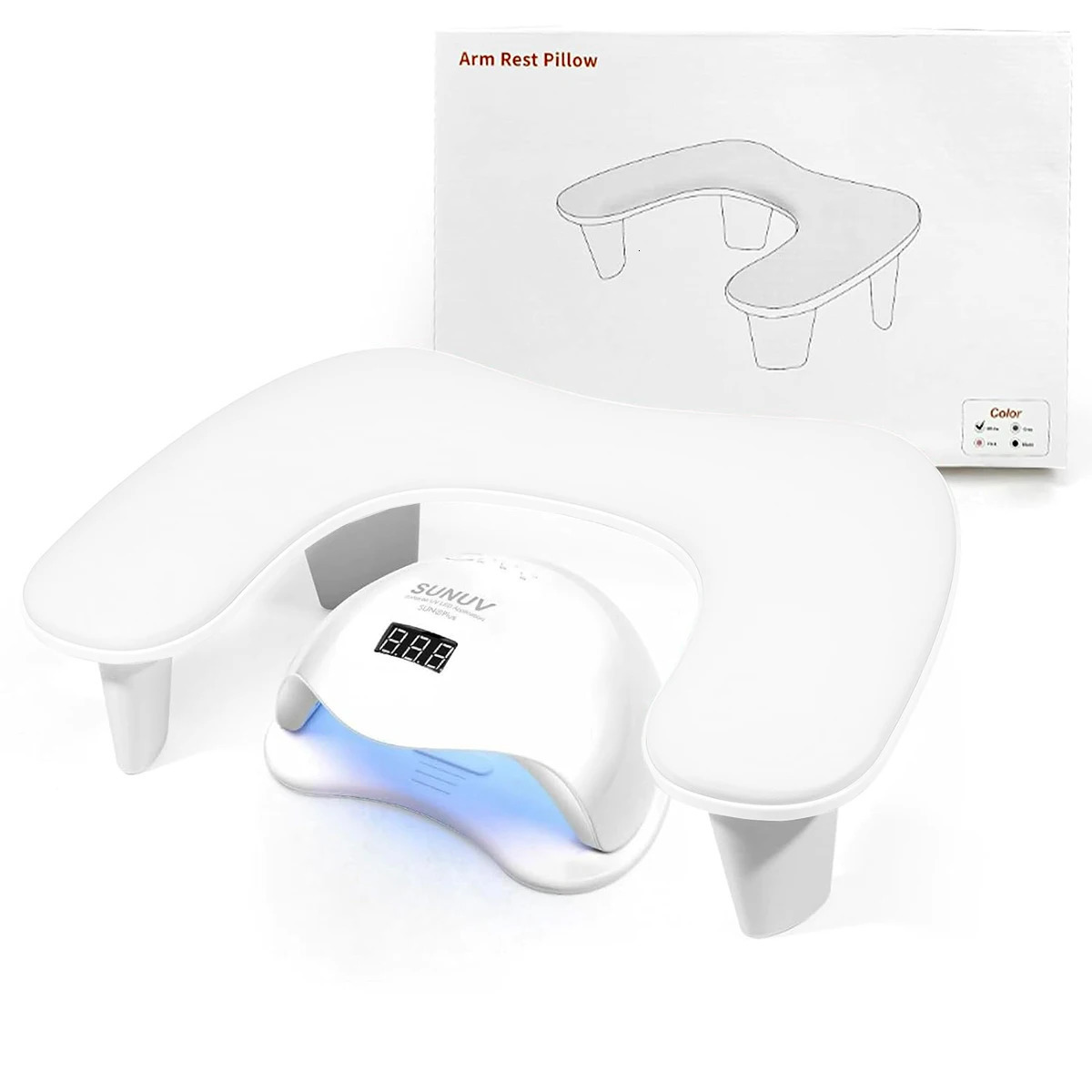 PU Leather Portable Tilt Nail Art Hand Pillow Hand Cushion Removable Stand Manicure Hand Rest Pillow Manicure Tool 250328