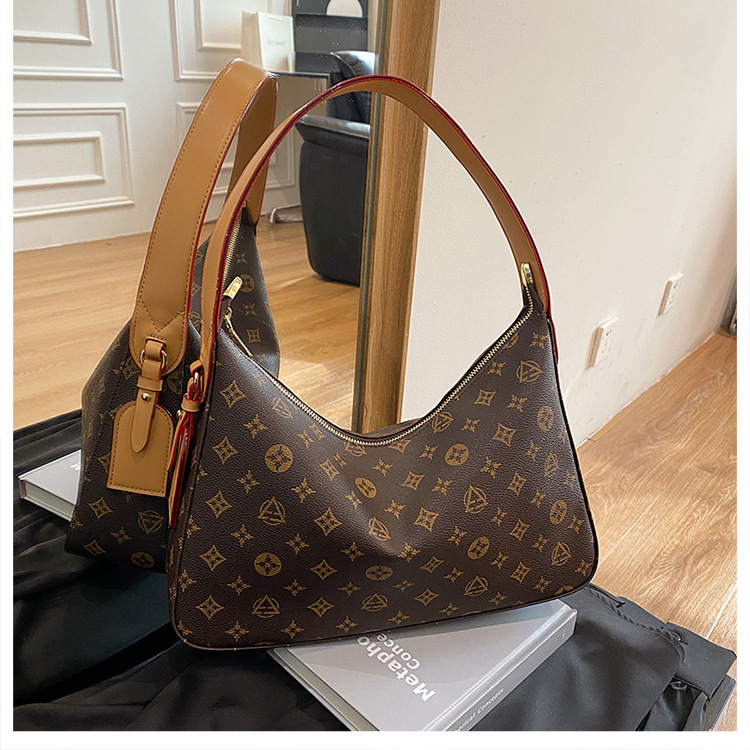 New luxury women's bag, shoulder crossbody tote handbag, ladies casual flap handbag, fashionable large capacity crossbody bag, underarm bag, fast
