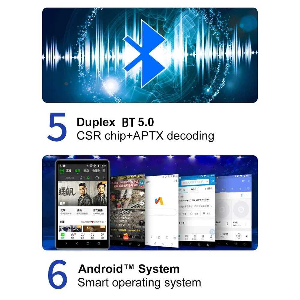 Portable Wifi MP4 player Mp5 high fidelity music Mp3 player 4.0-inch full touch screen FM/recorder/browser/supports 128GB Z250403