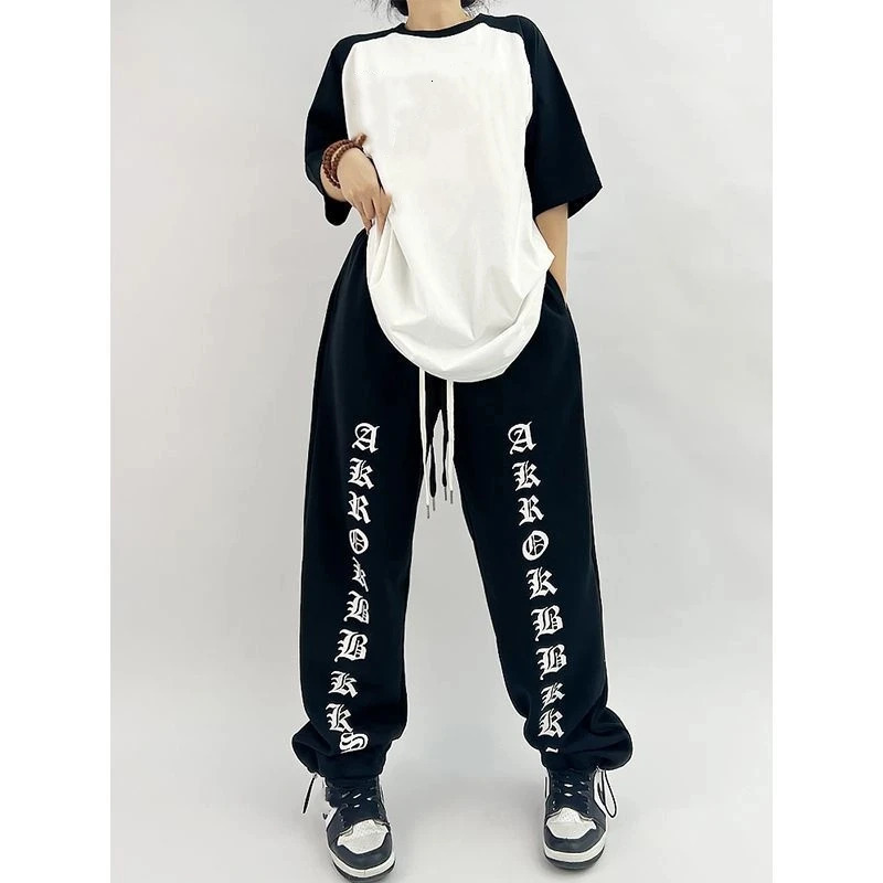 Bow Tie Print Young Casual Pants Korean Sweet High Waist Pajamas for Women Summer 2025 Wide Leg Trousers Woman Z260314