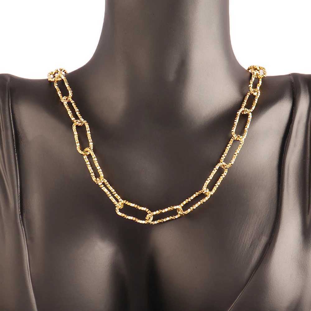 316L Stainless Steel Paperclip Link Chain Necklace For Women Men Summer Beach Knotted Chain Necklace Daily Jewelry Party GiftsXJ251104