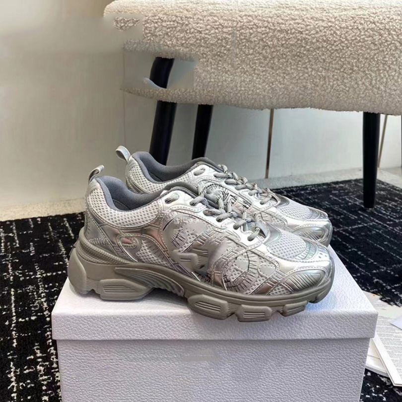 designer shoes women casual shoes sneakers luxury chaussure Sports running shoes with breathable mesh panel thick sole outdoor sportstrainers LX935