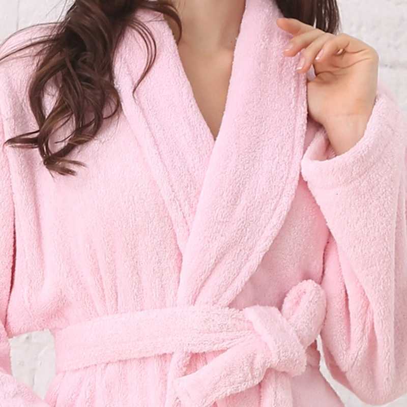 Winter Men Robes Flannel Long Robe Towel Fleece Bathrobe Thick Sleepwear Nightwear Warm Night Gowns Kimono Robe Bridesmaid robes C251104