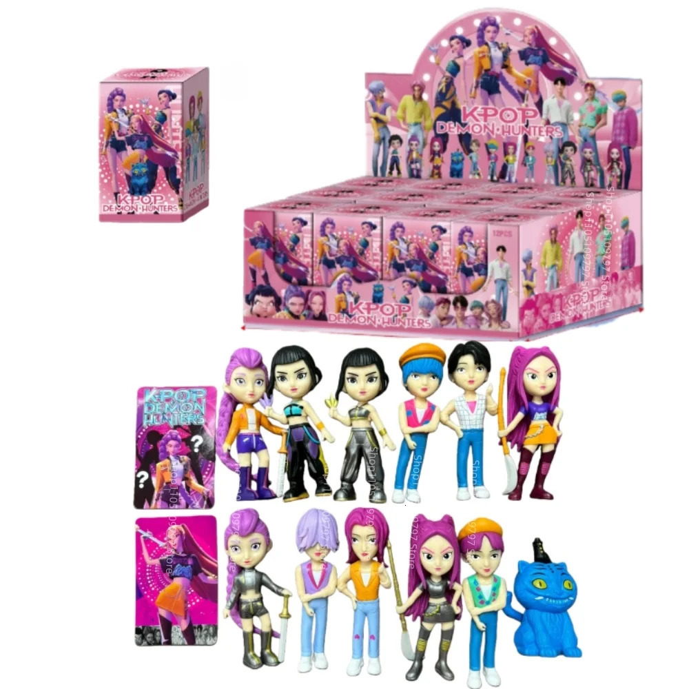 Blind Box Anime KPop Demon Hunters HUNTRIX SAJA BOYS RUMI MIRA ZOEY Derpy Tiger Action Figure Model Doll Toy Mystery Decor Gift 251104
