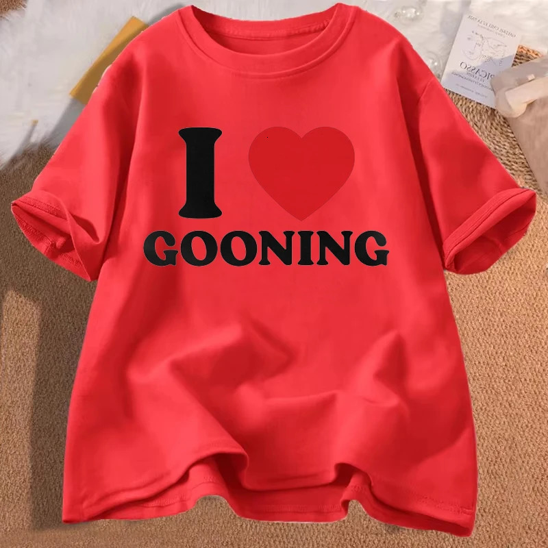 Funny I Love Gooning Graphic T Shirts for Women Men Humor Streetwear Tee Shirt Tops Short Sleeve Unisex T Shirt Clothing 251103 - view 5