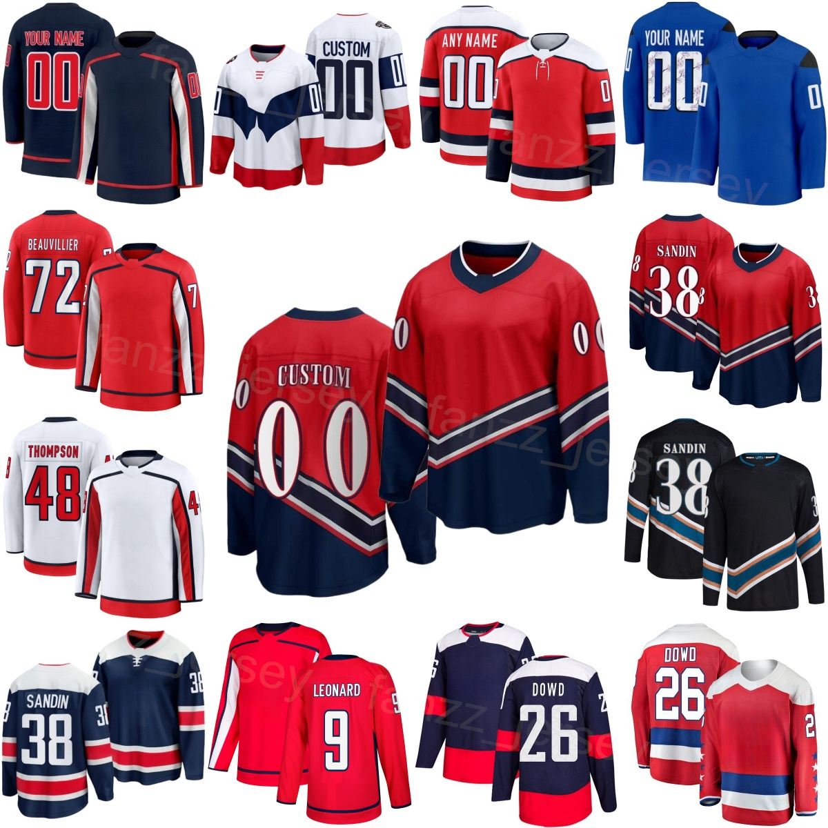 2026 Alternate Hockey 48 Logan Thompson Jerseys Women Mens Child 72 Anthony Beauvillier 26 Nic Dowd 42 Martin Fehervary 9 Ryan Leonard 38 Rasmus Sandin Reverse