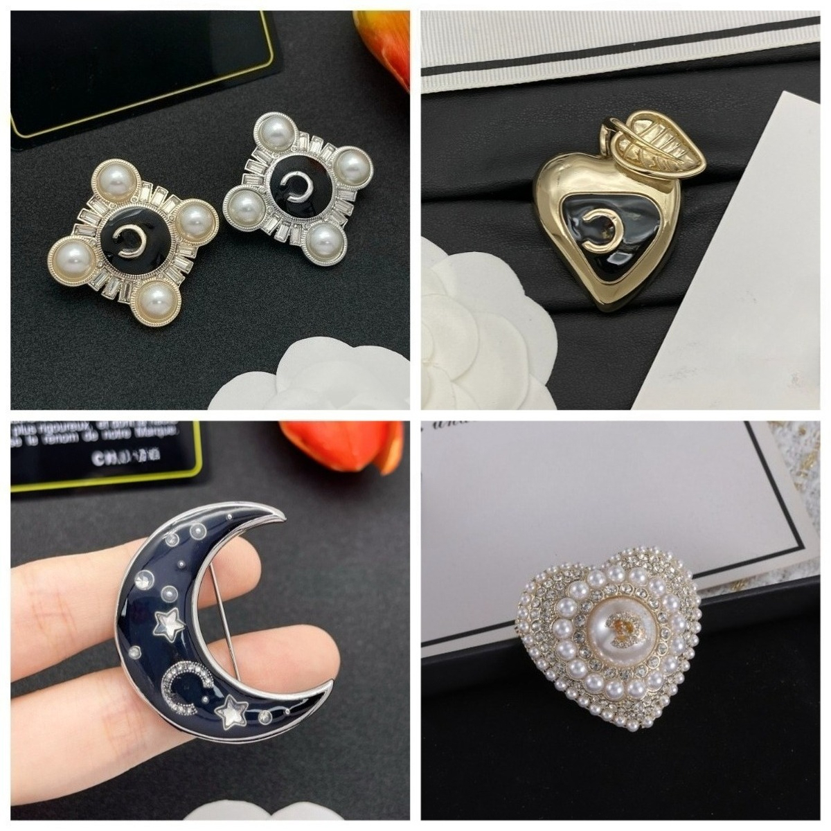 Brooch Luxury 18K Gold Plated Crystal Pearl Brooches Party Gift Luxury Brooch Designer Brooch Spring Fashion Accessories