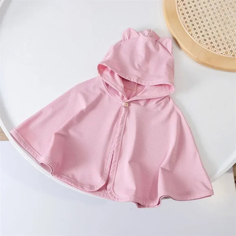 Baby hooded sun protection suit summer outdoor mosquito proof childrens Cape Town jacket breathable boy and girl sleeping thin 250325z