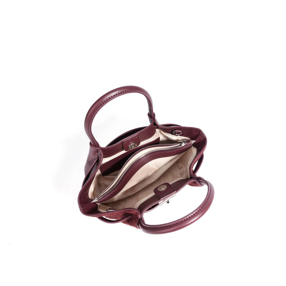 Luxury Bag Designer's New High-end Fashion Tote Commuter Versatile Leather Cross-body Women's Niche One Shoulder shatan