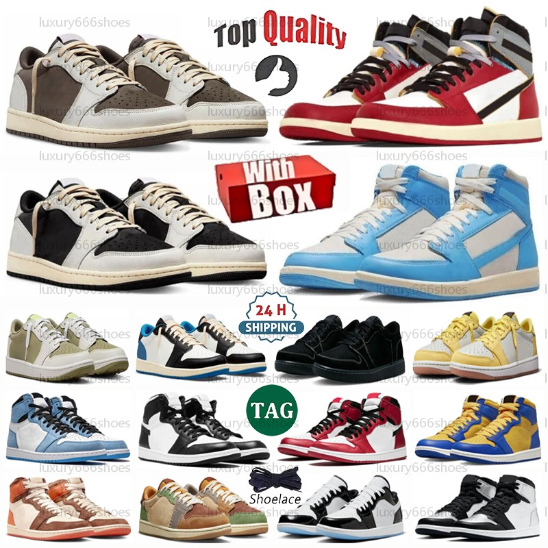 Jumpmam 1 Basketball Shoes low Jump mans 1s Designer Sneaker Men Women White Black Phantom Olive Reverse Mocha Trainers Sports Shock Absorption Skateboard Shoes