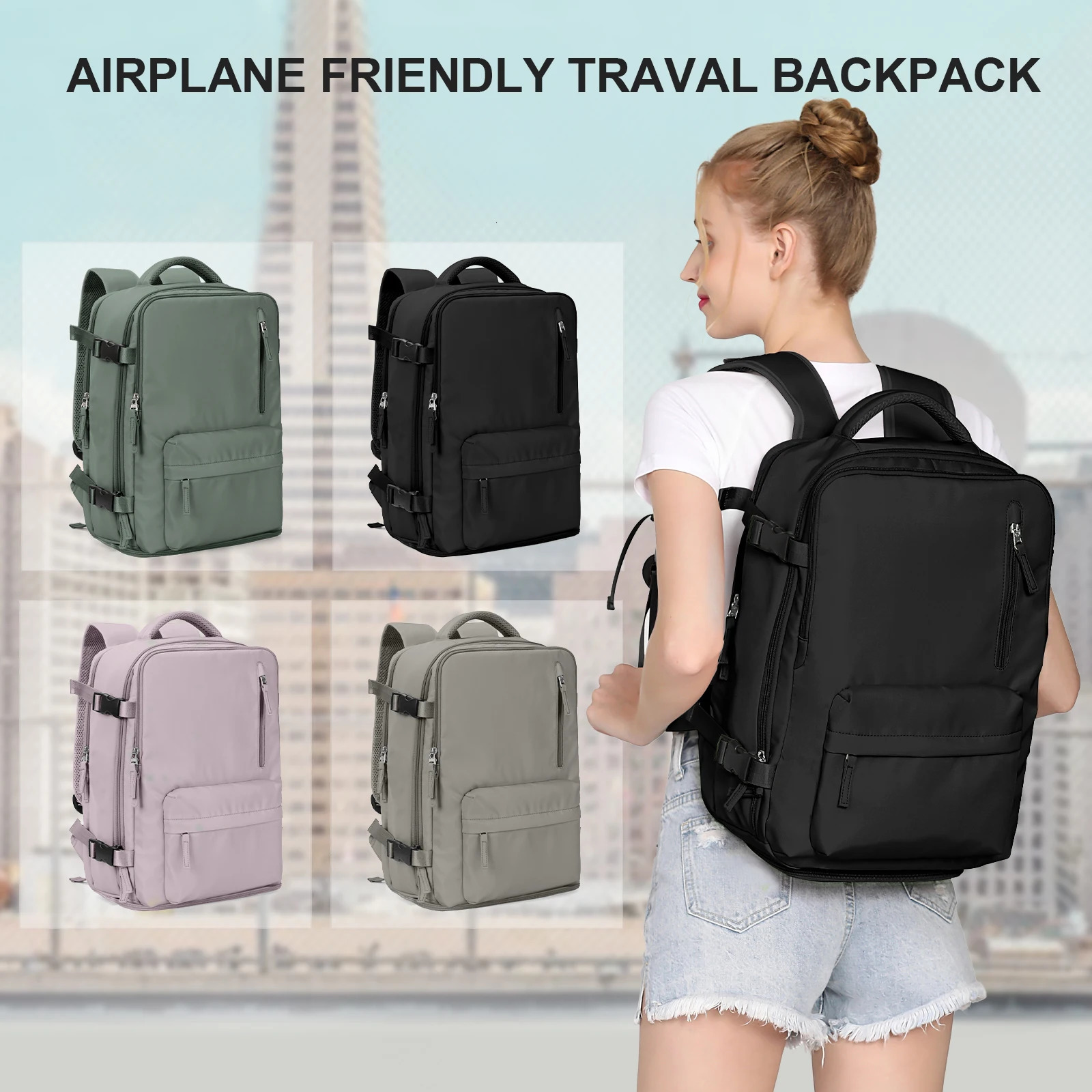 Women Backpack Travel Cabin Airplane Wizzair 40x30x20 Backpack Travel Cabin Hand Luggage Handbag Mens Backpack Notebook Backpack 251103