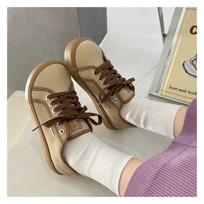 white light brown sneakers designer canvas shoes womens low top sneakers wide toe lace training shoes comfortable Z250403