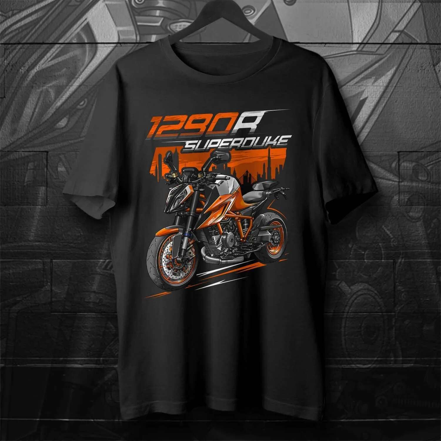Classic 2020-2023 Models Austria 1290 Super R Motorcycle T-Shirt 100% Cotton O-Neck Short Sleeve Summer Casual Mens T-shirt