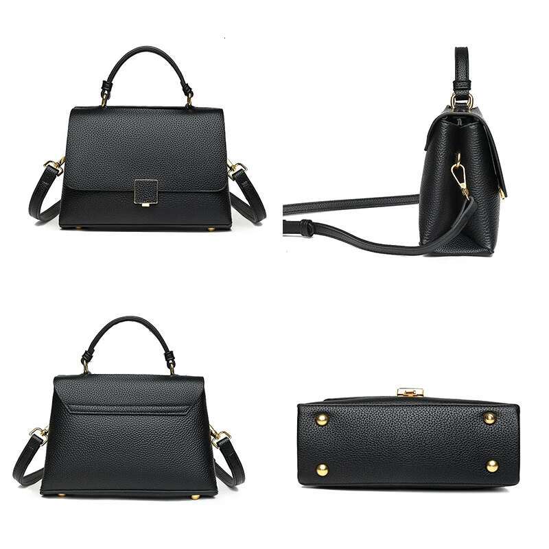 Cowhide Women's 2023 Winter New Genuine Leather Single Soft Messenger Bag Women High-Capacity Handbag