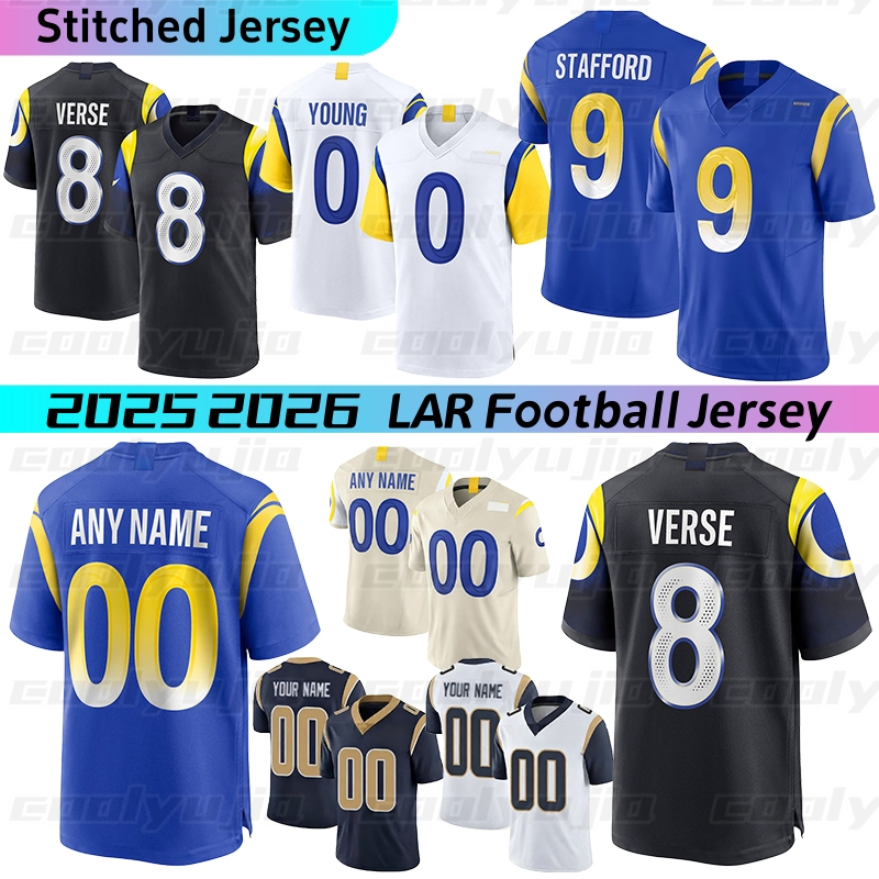 Los Angelescity RamsS Jersey RamsJersey Matthew Stafford Puka Nacua Davante Adams Williams Jared Verse Young Ferguson Ford Lake Curl Landman Game football jersey