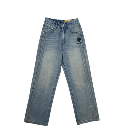 Women's New Slim Straight Jeans Retro Washed Vintage High-end Design Fashion Versatile Daily Long Pants ddmymoon