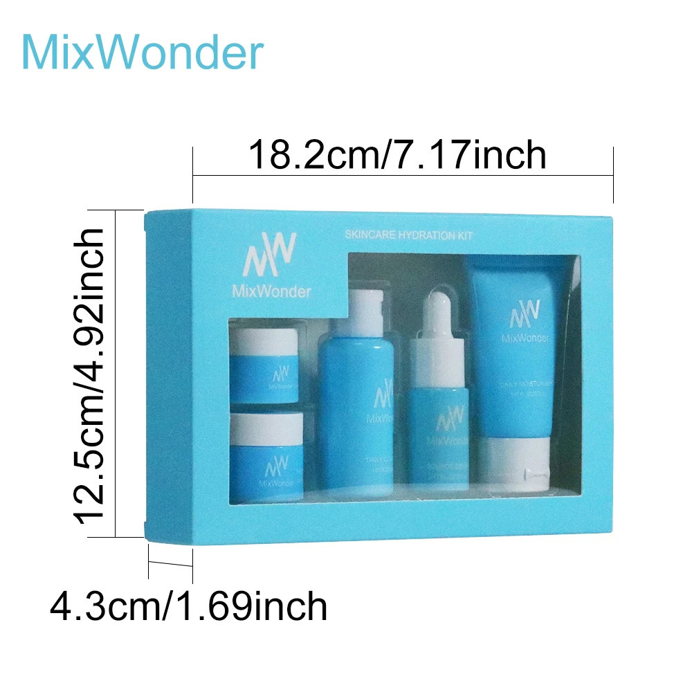 MixWonder Hydrating and Skincare Set 5Piece Gift Set Including Cleanser Facial Cream Eye Cream Serum r 251030