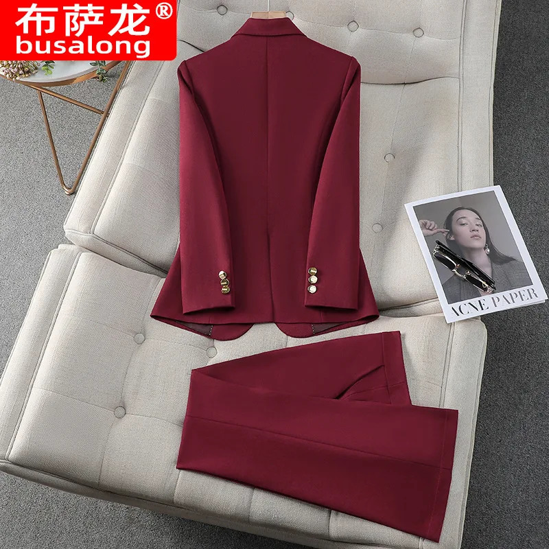 Business Formal Suit for WomenSpring Summer Professional Attire Elegant Commuting Civil Servant Interview Suit for Women 250401