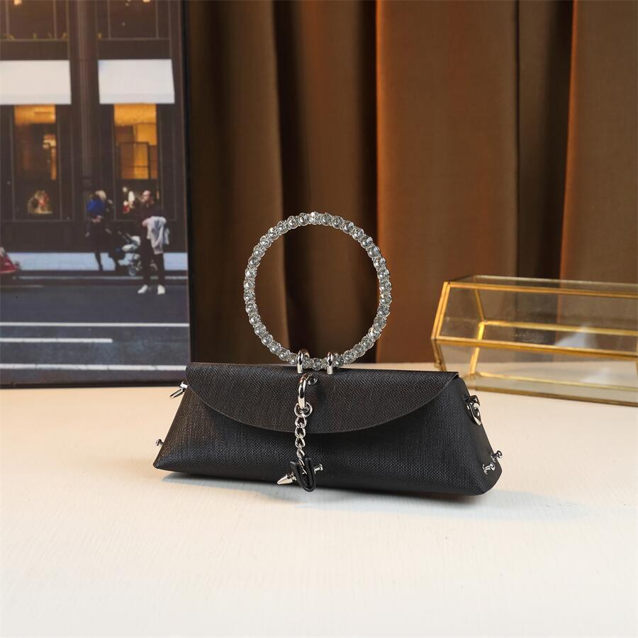 Ladies' Banquet Bag, Rhinestone 2024, Guangzhou Designer Wallet, Circular Handbag, Single Shoulder Crossbody Bag