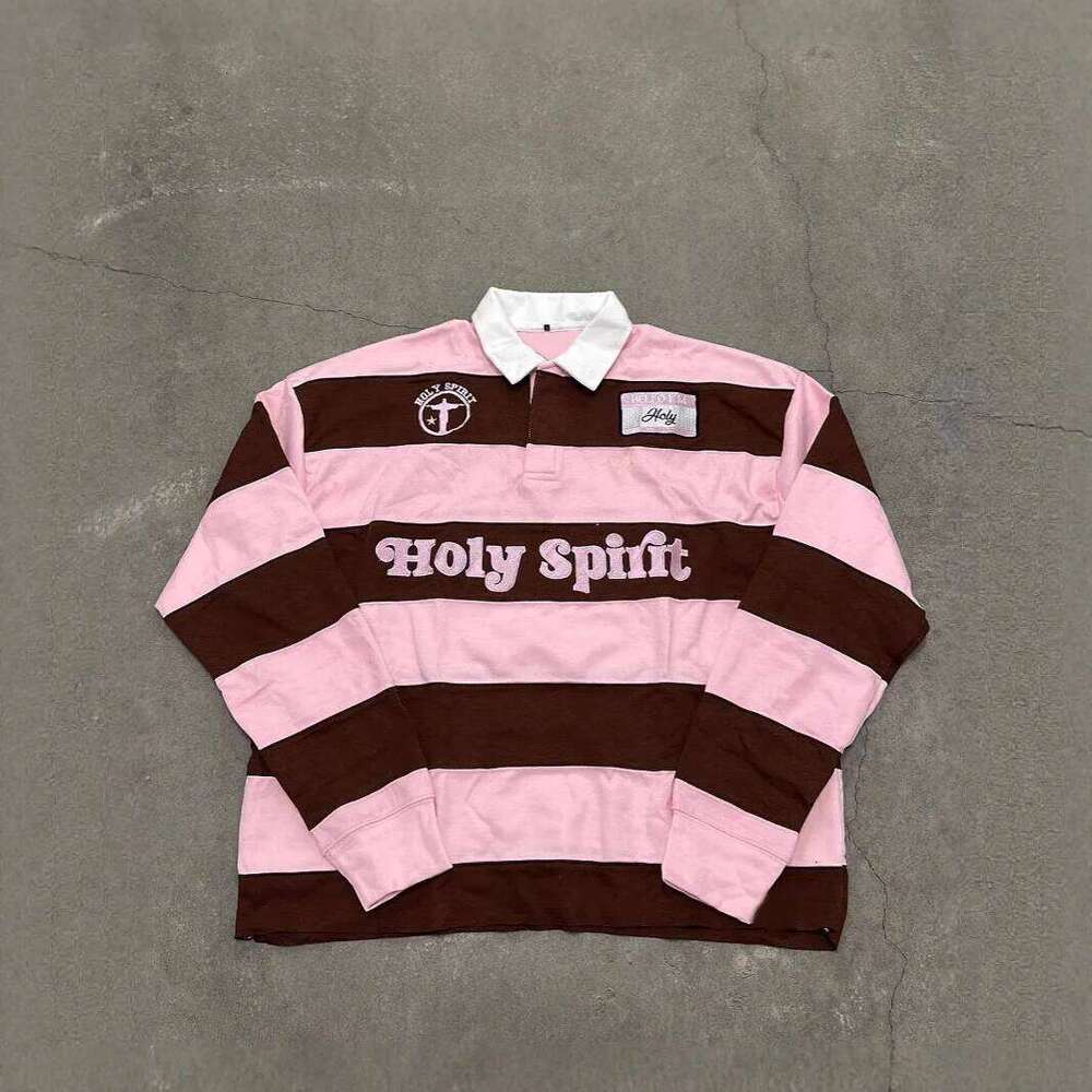 Street Style Letter Embroidered Men And Women Loose Sweatshirt Long-Sleeved American Retro Casual Top