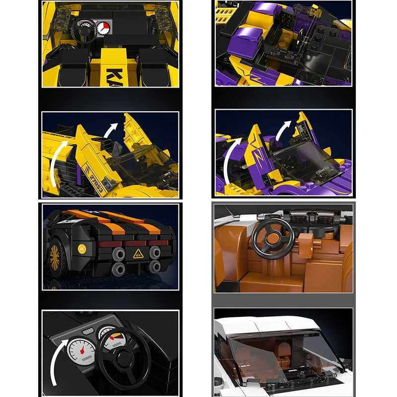 MOULD KING Supercar Racing Car Building Blocks Set Sports Car Model with Display Box Collect Ornaments for Kid Holiday Gifts C251104