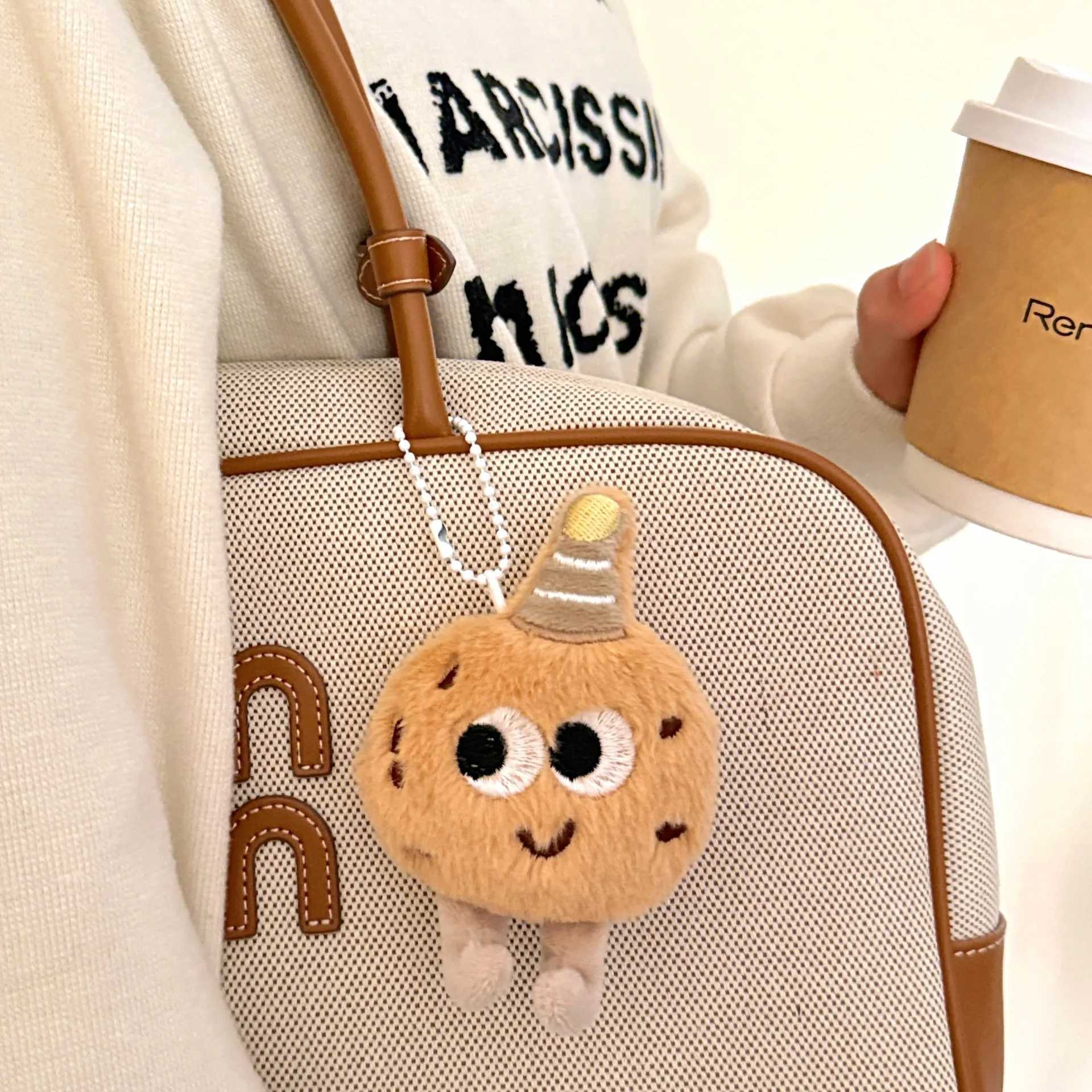 Creative Cookies Doll Pendant Food Plush Doll Pendant Versatile Decoration Pendant 2025 C251104