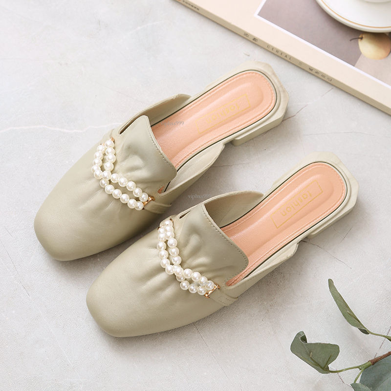 New Designer Sandals With Free Shipping 2025 Half For Women Wearing Outer Baotou Instagram Internet Celebrity Coolers Slippers