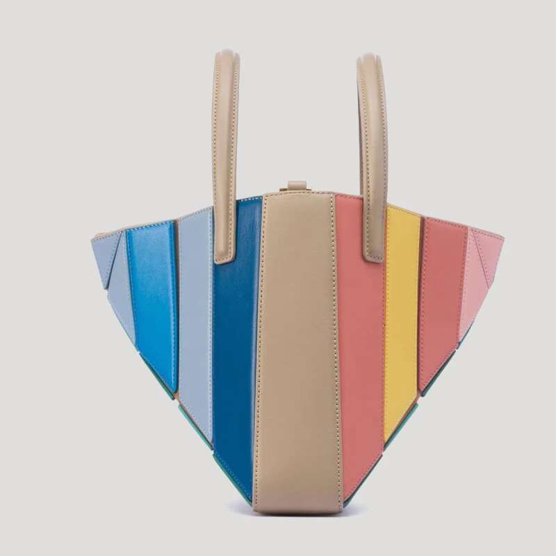 Casual Bags For Women Handbags And Purses Designer 2023 New In PU Splicing Contrasting Top Handle Shoulder Messenger Bag