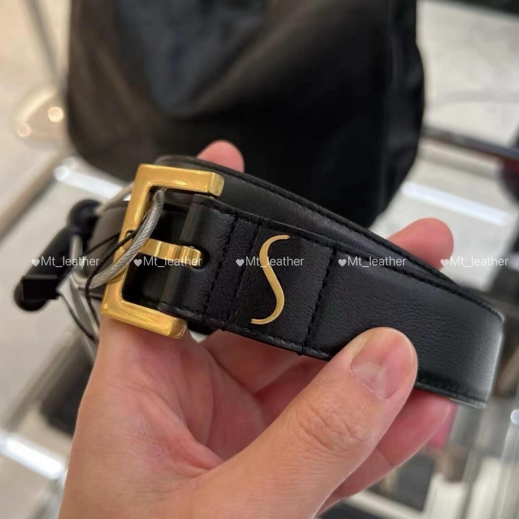 Belt for Woman Fashion Gold Needle Buckle Man Womens Belts Genuine Cowhide width 2cm 3cm 12 Colors Optional Width 10A Quality with box