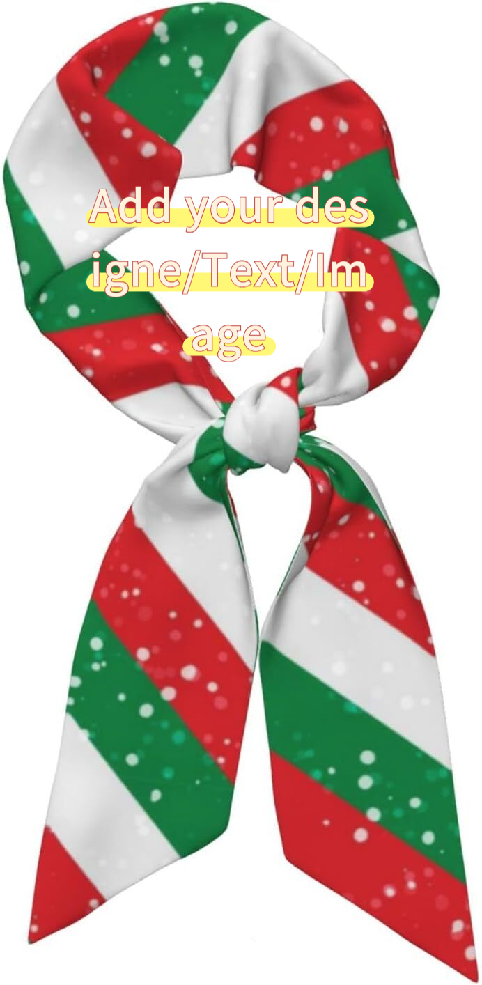 Custom Christmas gifts Purse Scarf Handbags For Women Scarfs Bags Band Hair Neck Scarves Silky Long Thin Satin Headscarf Fashion