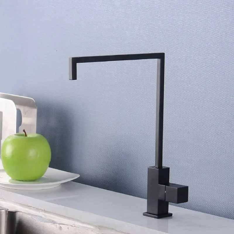 Push Botton Direct Drinking Water Faucet Kitchen Sink Tap Rotation Total Brass Black B Gold Sink Tap Y251104