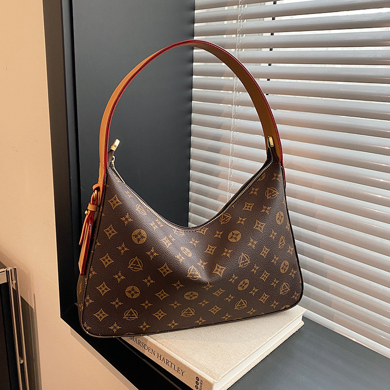 New luxury women's bag, shoulder crossbody tote handbag, ladies casual flap handbag, fashionable large capacity crossbody bag, underarm bag, fast