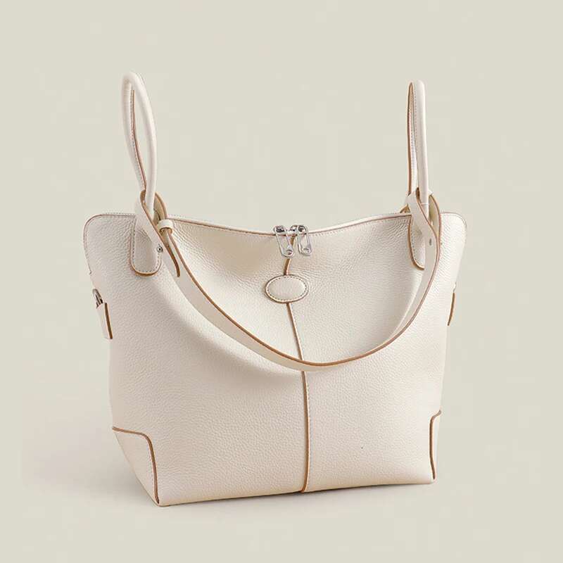 Top-Layer Corundum Basket 2025 New Niche Design High-Quality One-Shoulder Crossbody Genuine Leather Women Hand Tote Bag