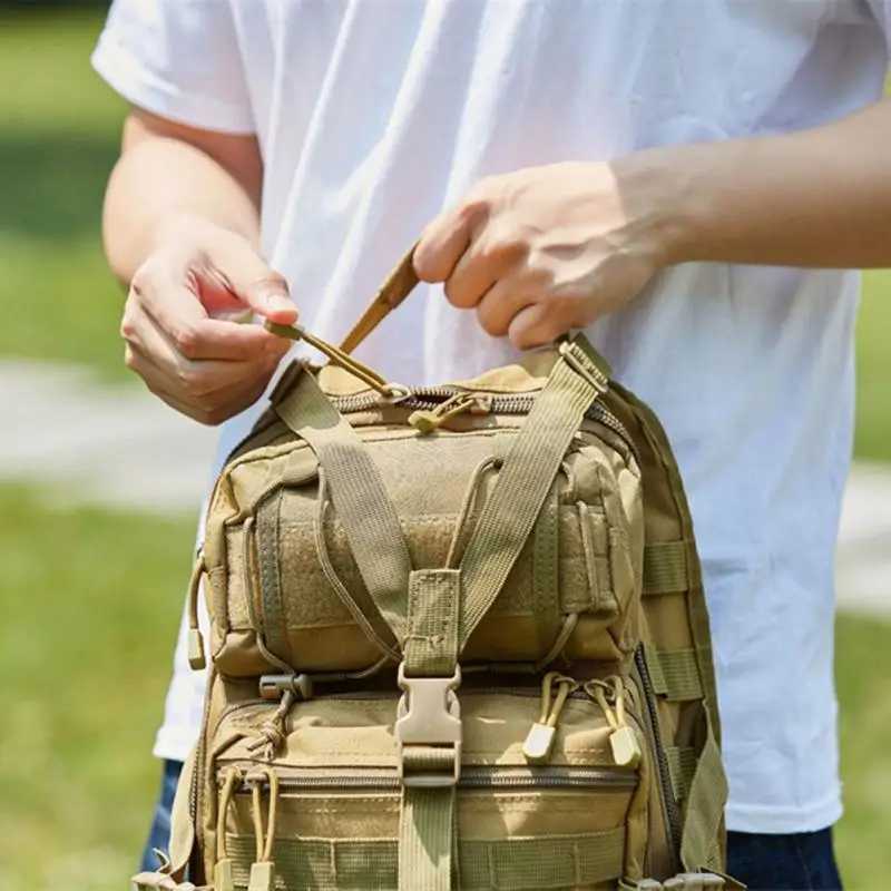 20L Men Outdoor Multifunction Camping Hunting Tactical Backpack Army Military Molle Assault Sling Rucksack Waterproof EDC BagC250403