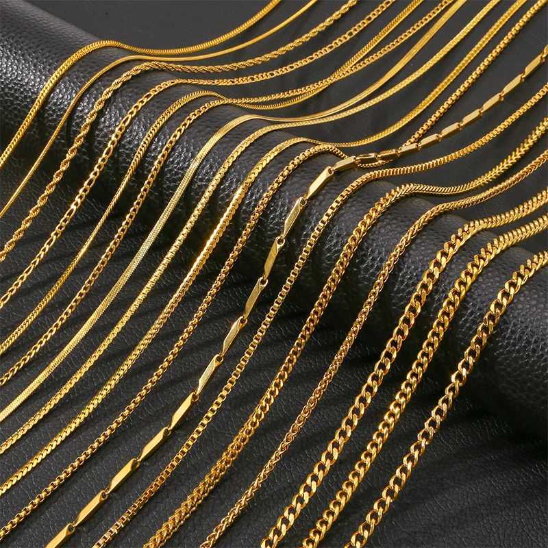 HIYEE Stainless Steel NK Snake Chain Necklace Twist Bracelet For Women Jewelry Set Gold Color Summer Style DIY Accessories GiftXJ251104