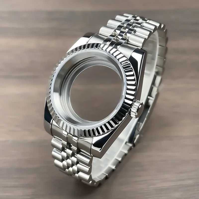 36mm39mm Fluted Bezel NH35 Case For SK DJ Replacemet Part Sapphire Glass Stainless Steel Fit Nh35 Nh36 Movement Watch Case NH35 S251104