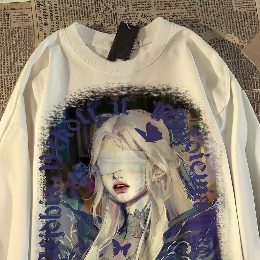 Fat MM character plus size short sleeved T-shirt for women and men, summer American high street fashion brand versatile 2-300 pounds top