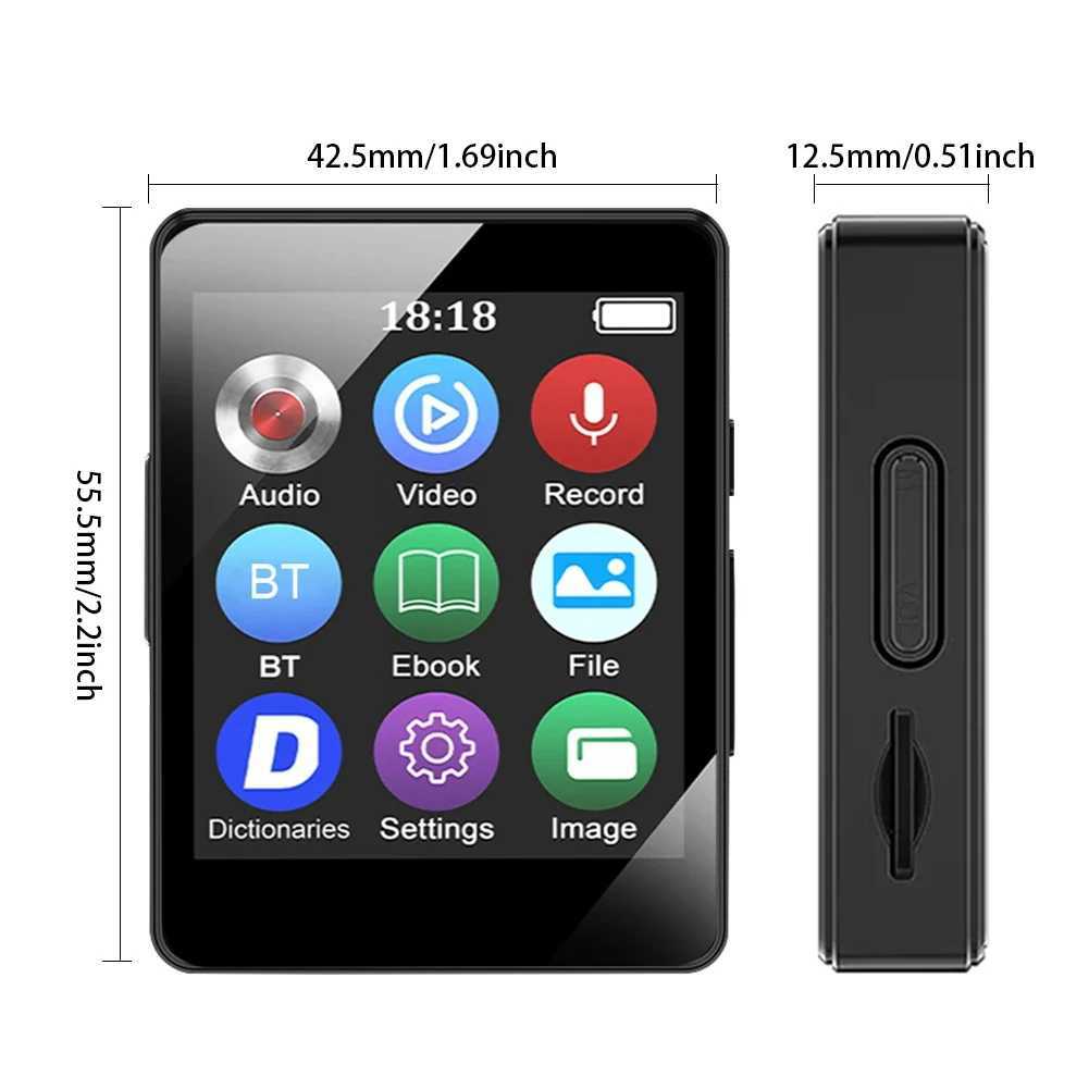 8/16/32/64GB Mini MP4 Video Playback HiFi Compatible 5.0 MP3 Student Walkman Sports MP3 Player with Recording/eBooks Z250403