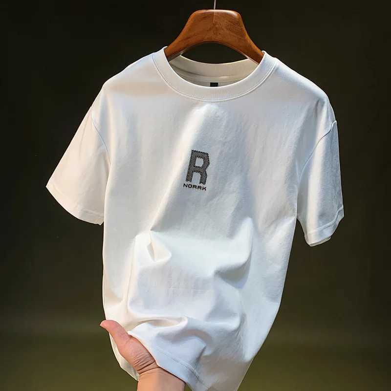 Mens printed T-shirt summer trend casual short sleeved shirt loose slimming loose and comfortable top W250403