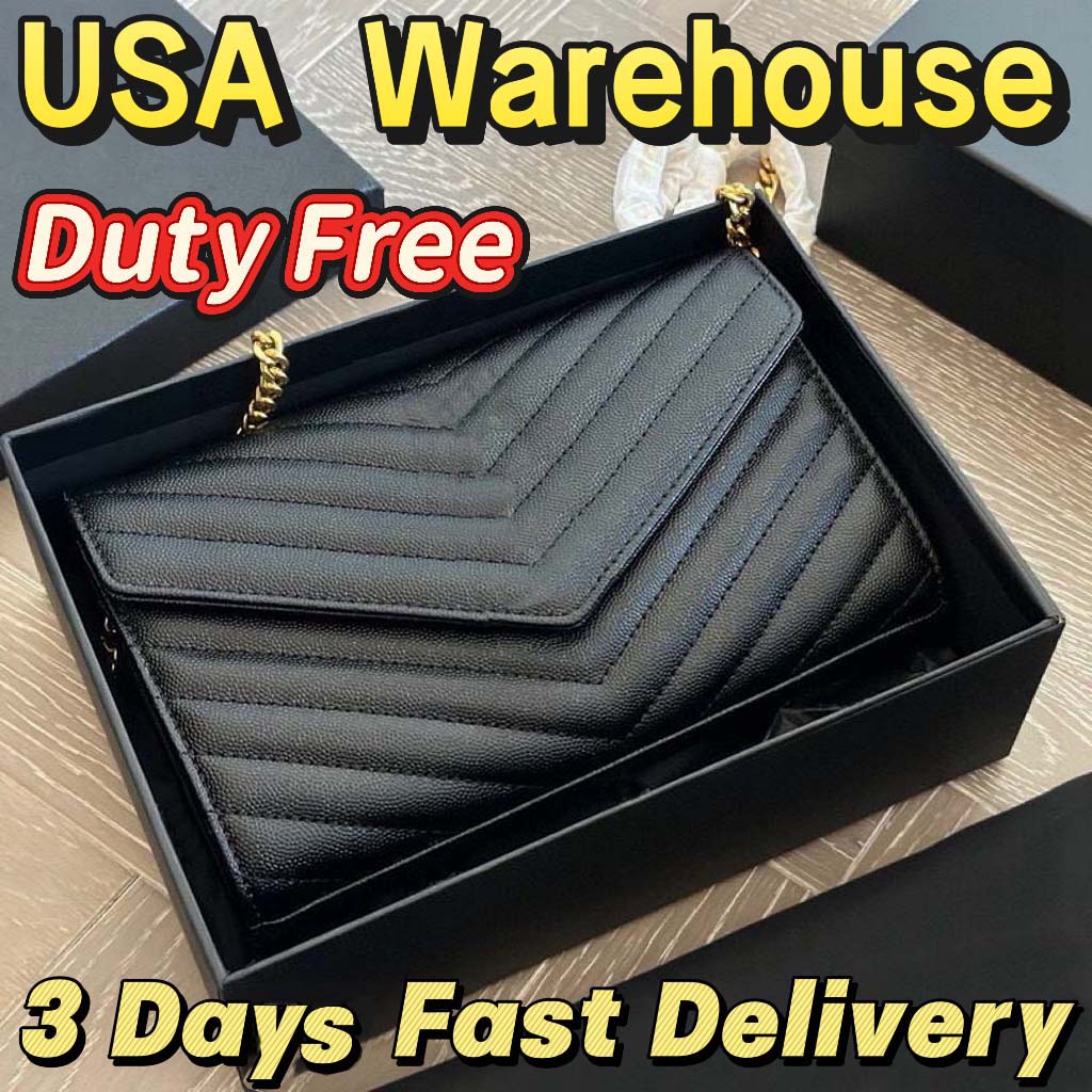 Shoulder Bag Classic Stitching Texture Luxury Bag Exquisite Delicate Designer Bag word Matching Tone on Tone Color Chain Fast Delivery Quality Envelope Bag With Box