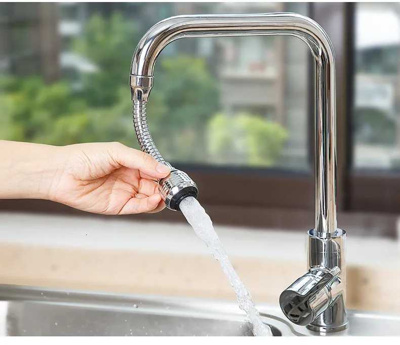 360 Rotating Kitchen Faucet Pressuri Anti-Splash Extended Filter Foam Universal Faucet Sprayer for Kitchen Y251104