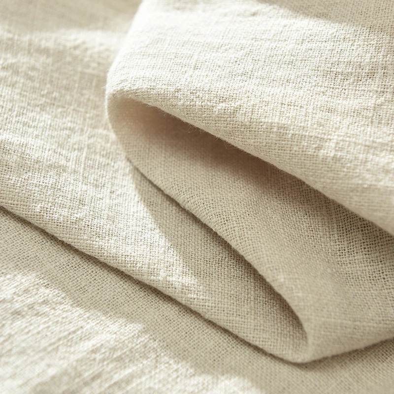 Spring Men Solid Color Linen Pants Male Casual Oversized Elastic Waist Trousers 250402