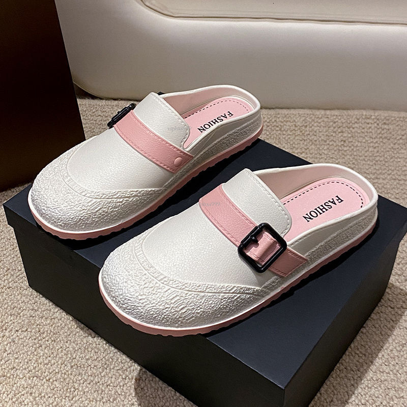 New Designer Sandals With Free Shipping Baotou Flat Half Slippers Wearing Summer Ins Trendy And Fashionable Casual Soft Soled Boken Sandals For Women 