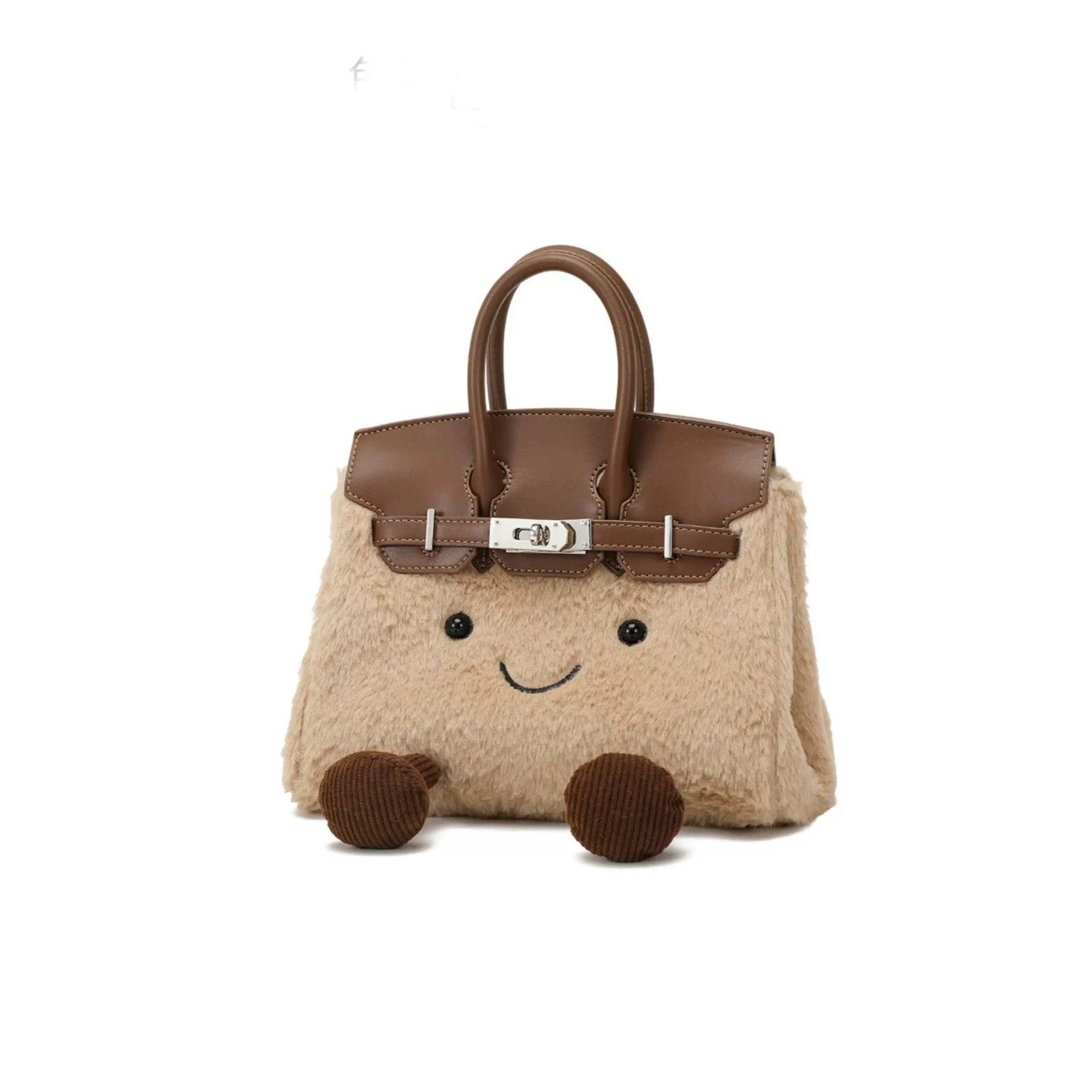Luxury Designer 2025 Autumn/Winter New Cute Cartoon Smile Plush Crossbody Bag Large Capacity Commuter Versatile Kailin Handbag for Women