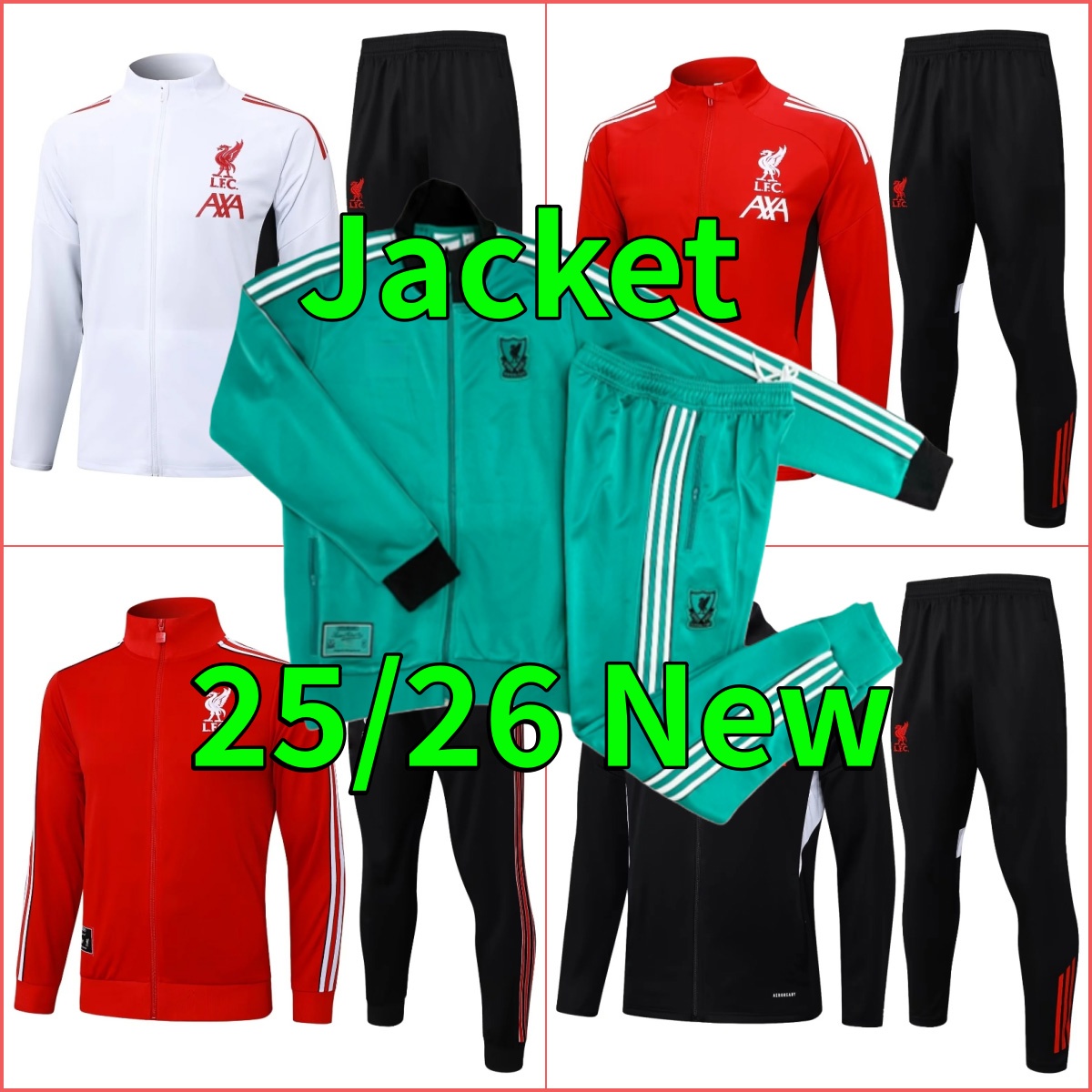 25/26 LFC jacket tracksuit long training suit kit uniform adult sweatshirt Sweater sets men kids