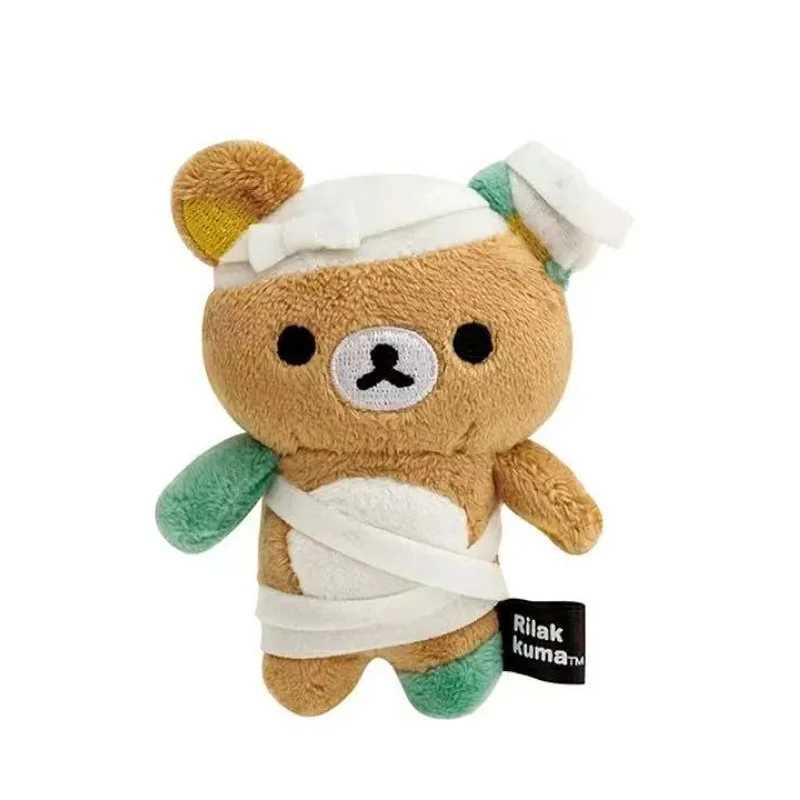 Kawaii Cartoon Rilakkuma Korilakkuma Keychain Cute Halloween Vampire Accessories Plush Toy Backpack Pendant Friends Holiday GiftW251103