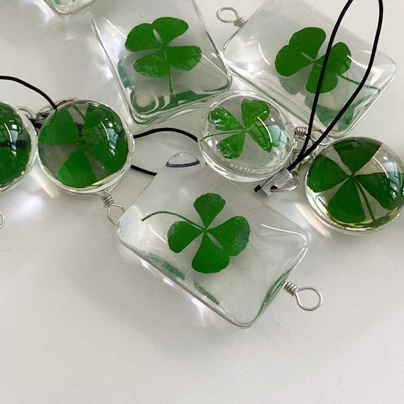 Green Lucky Keychain Lucky Phone Lanyard Glass Pendant Keyring AccESSories GiftsW251103